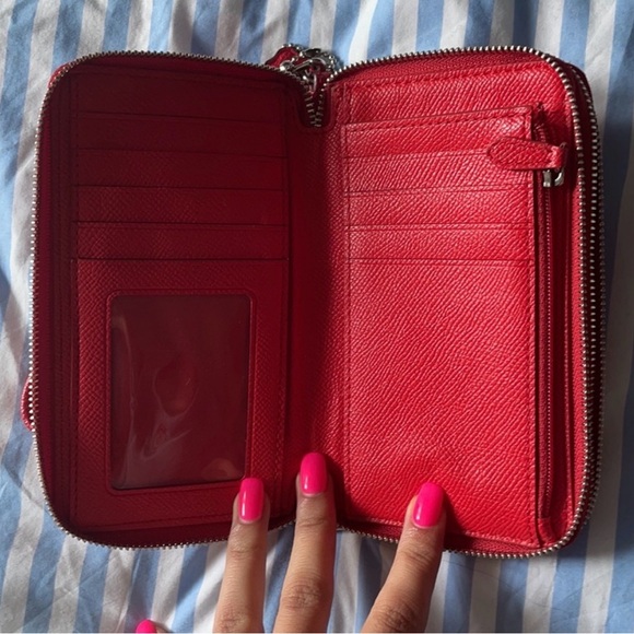 Coach Red Wristlet Wallet - Picture 4 of 8